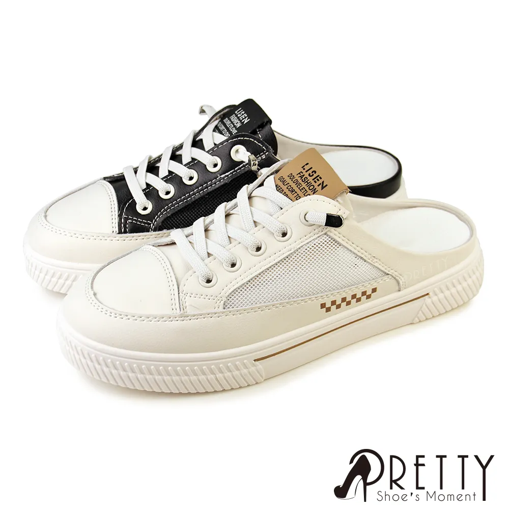 【Pretty】女 休閒拖鞋 穆勒鞋 帆布鞋 厚底 顯瘦 增高BA-26809 歷史價格詳細信息