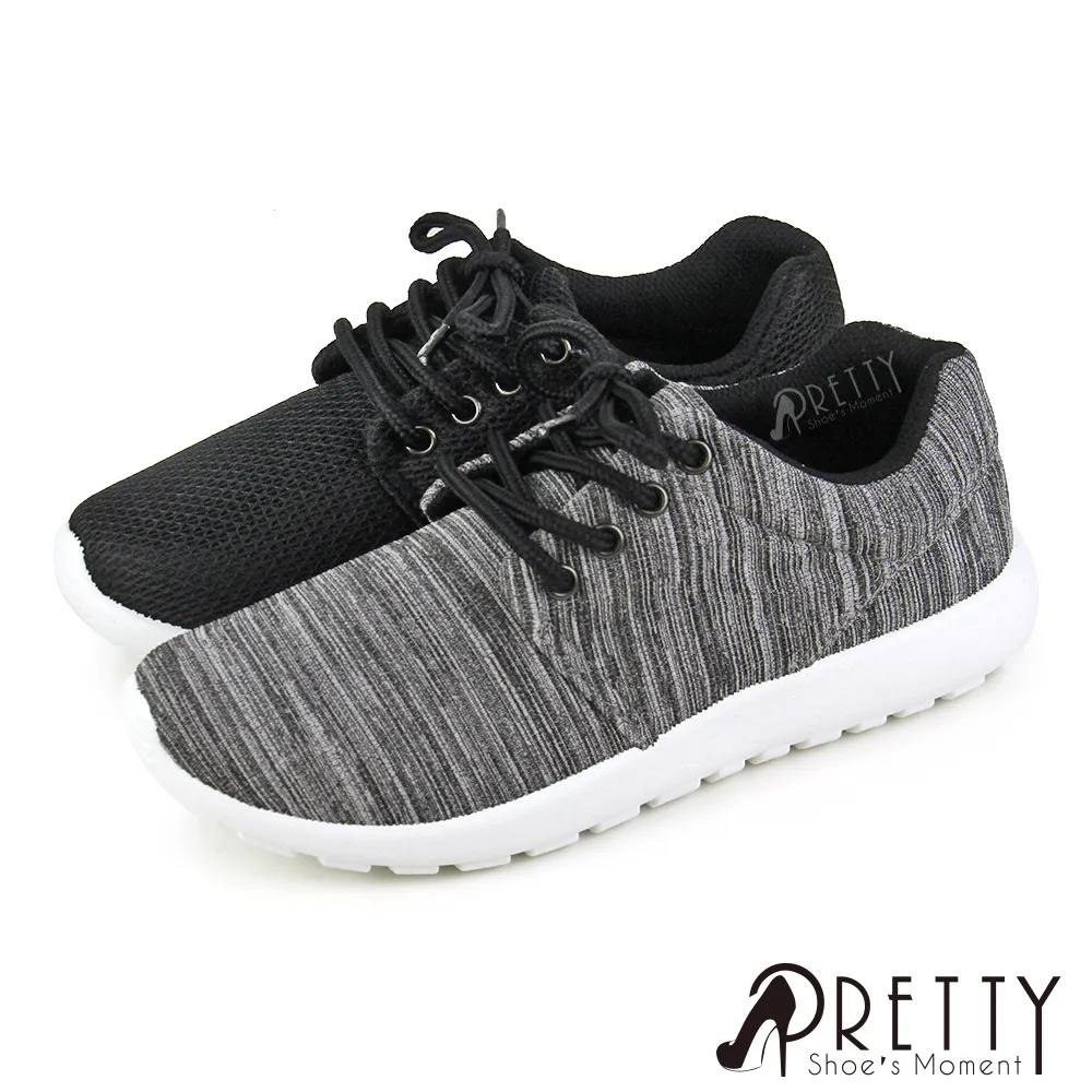 【Pretty】男女款/女加大尺碼-簡約風網布綁帶運動休閒鞋P-08361 歷史價格詳細信息