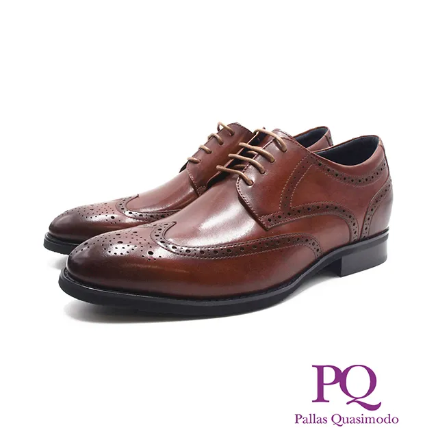 PQ 雕花壓紋綁帶德比鞋 男鞋- 棕 歷史價格詳細信息