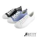 【Pretty】極簡時尚綁帶休閒鞋/板鞋/小白鞋N-28072 歷史價格詳細信息