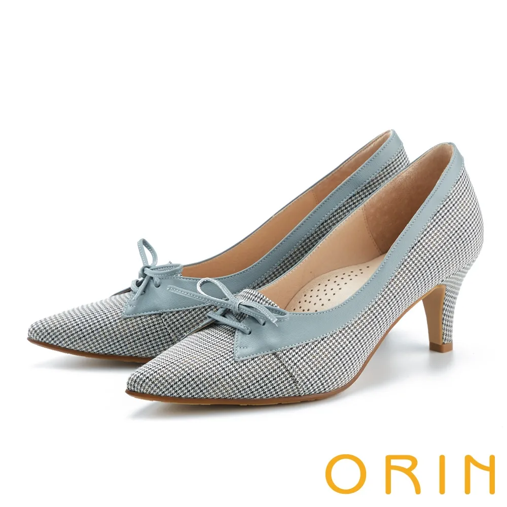 【ORIN】率性鍊條真皮低跟穆勒鞋(米色) 歷史價格詳細信息