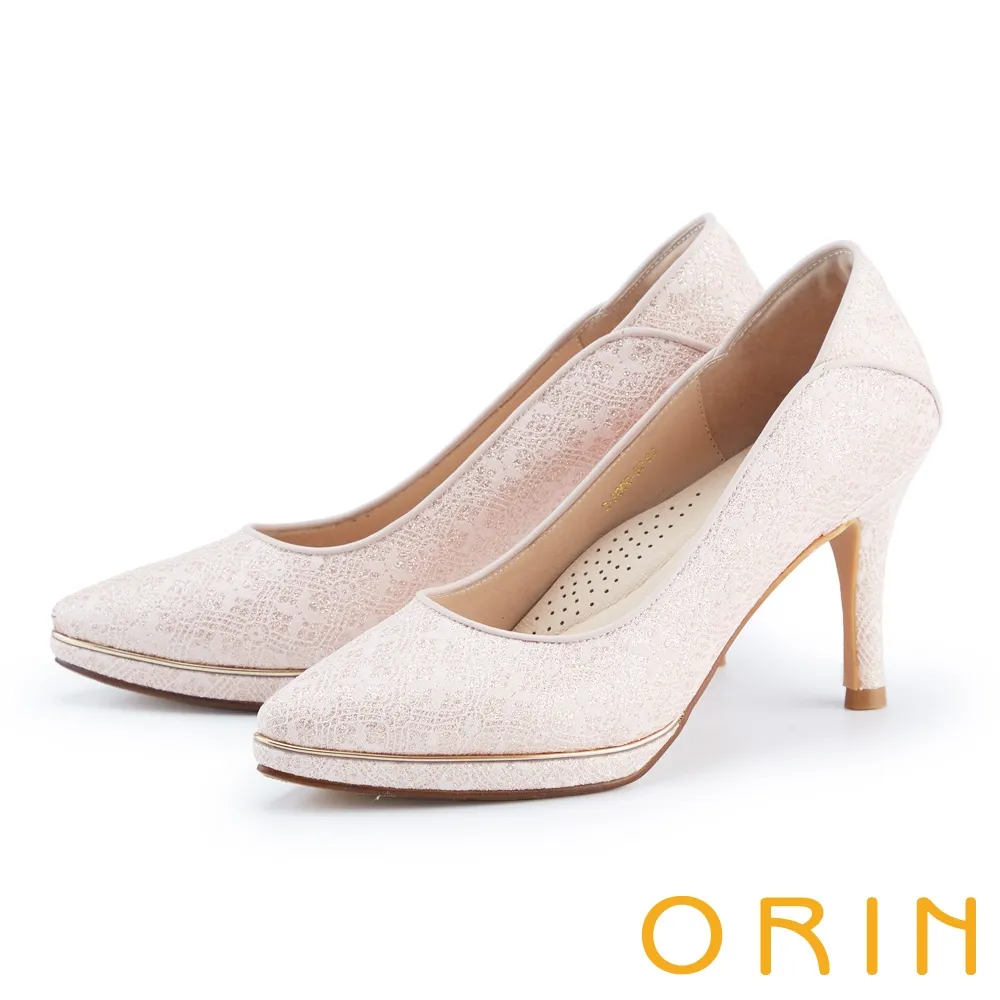 【ORIN】蕾絲亮片厚底綁帶 女 休閒鞋(白色) 歷史價格詳細信息