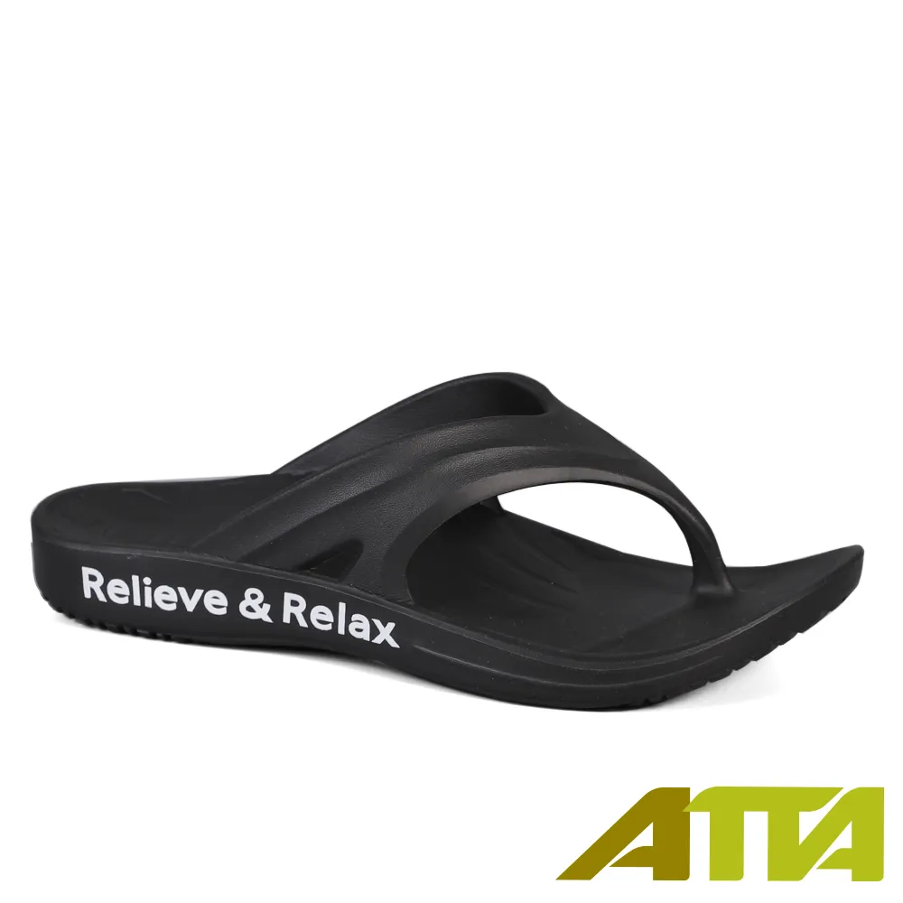 ATTA足弓均壓寬帶夾腳拖鞋-深藍 歷史價格詳細信息