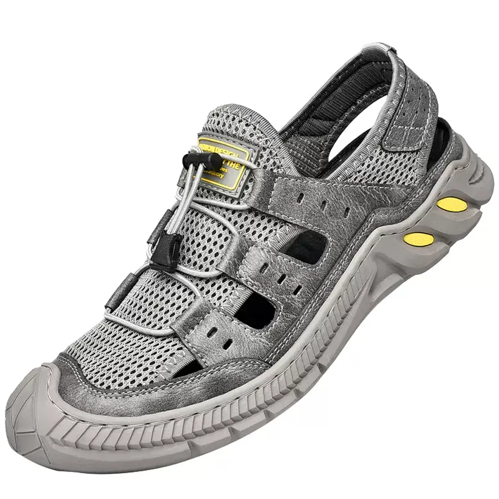 大友SAZ071口二色涼鞋男透氣戶外運動包頭沙灘鞋男防滑防臭涉水溯溪鞋杰恆 歷史價格詳細信息