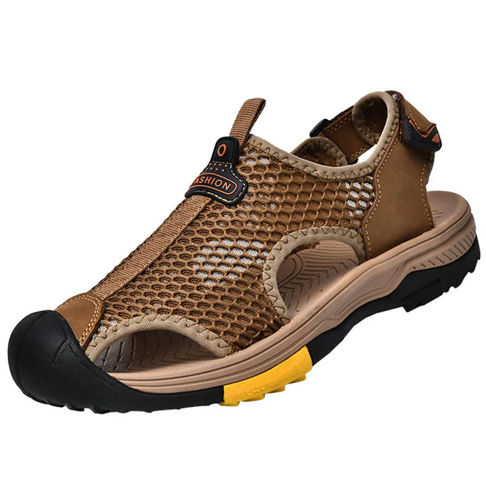 包頭涼鞋男款秋季潮流百搭外穿開車兩用運動休閒防滑防臭沙灘涼拖鞋 歷史價格詳細信息