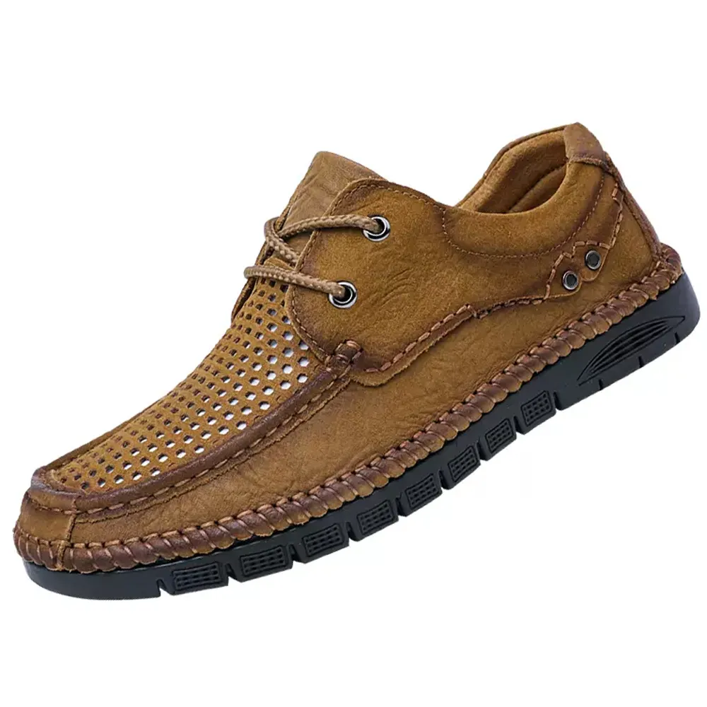 男鞋真皮軟底中年爸爸鞋子秋冬季商務軟皮一腳蹬男士休閒皮鞋 歷史價格詳細信息