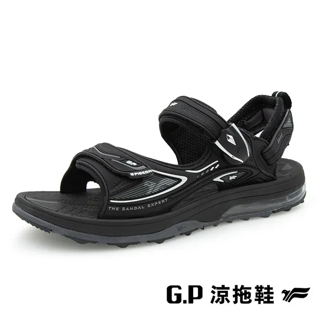 G.P(男)超緩震氣墊涼鞋 男鞋-橘紅(另有黑) 歷史價格詳細信息