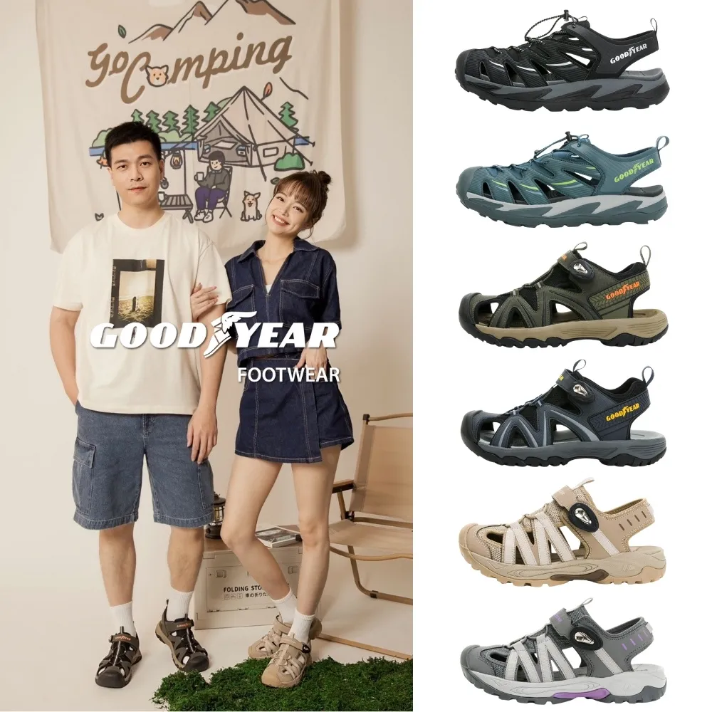 【GOODYEAR 固特異】護趾束扣運動涼鞋/童 舒適 安全 快速穿脫 黑(閃耀星光GAKS38910) 歷史價格詳細信息