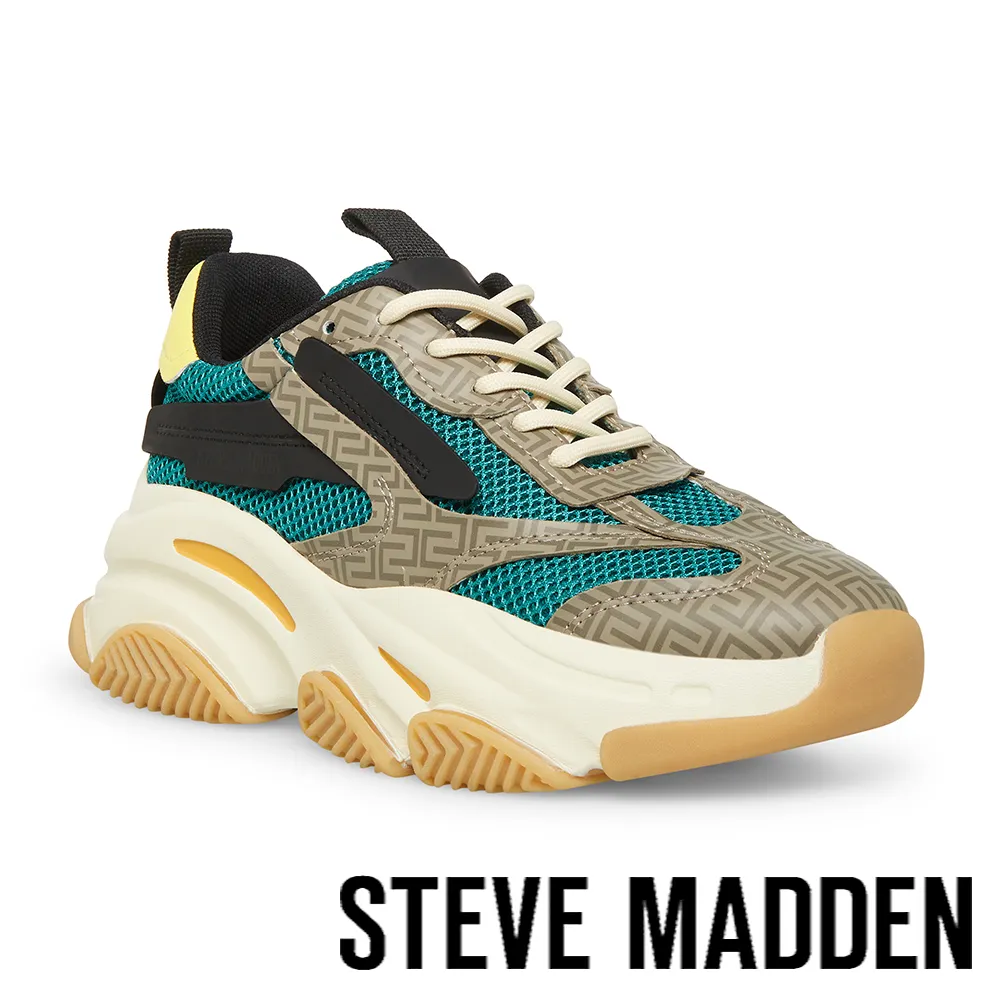 【STEVE MADDEN】POSSESSION 潮流綁帶運動休閒老爹鞋(多色任選均一價) 歷史價格詳細信息