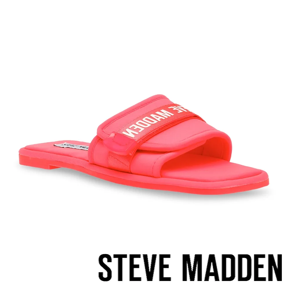 【STEVE MADDEN】DEL MAR 品牌魔鬼氈平底拖鞋(黑色) 歷史價格詳細信息