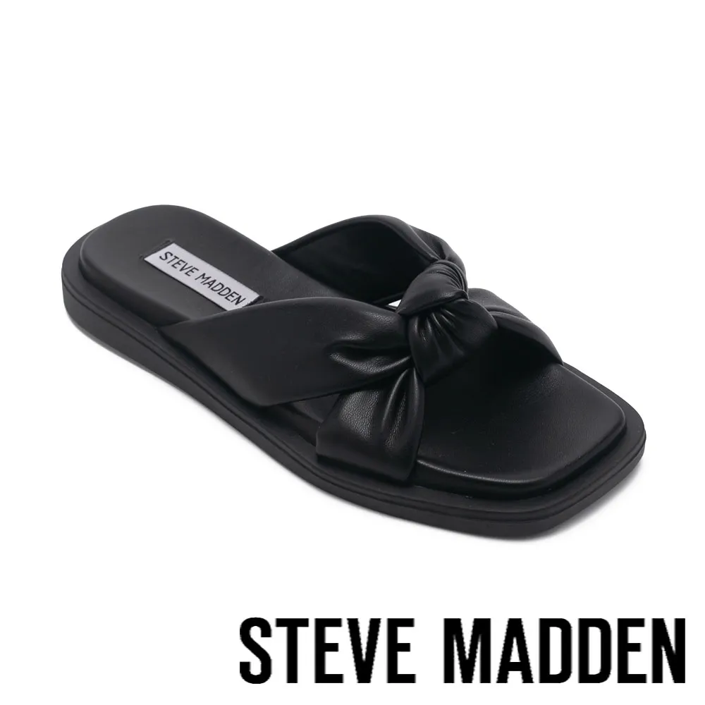 【STEVE MADDEN】ALLISTAR 扭結方頭平底拖鞋(黃色) 歷史價格詳細信息
