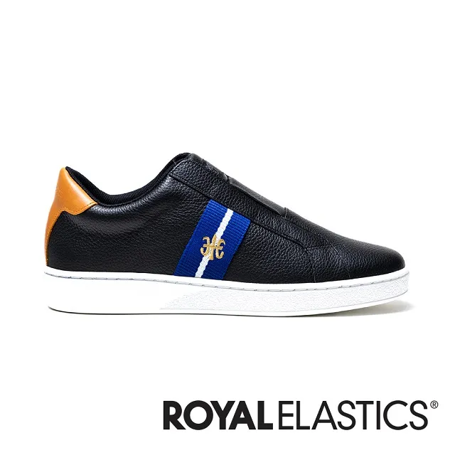Royal Elastics 白藍黑 真皮 皮革 套入式 休閒鞋 男款 B3510【新竹皇家06523-085】 歷史價格詳細信息