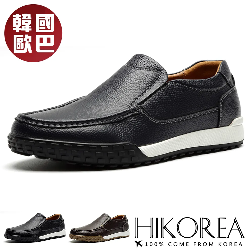 【HIKOREA】韓國空運。男士牛皮樂福鞋懶人鞋皮鞋紳士鞋男鞋雅痞休閒鞋(73-509黑/咖共2色/現貨+預購) 歷史價格詳細信息