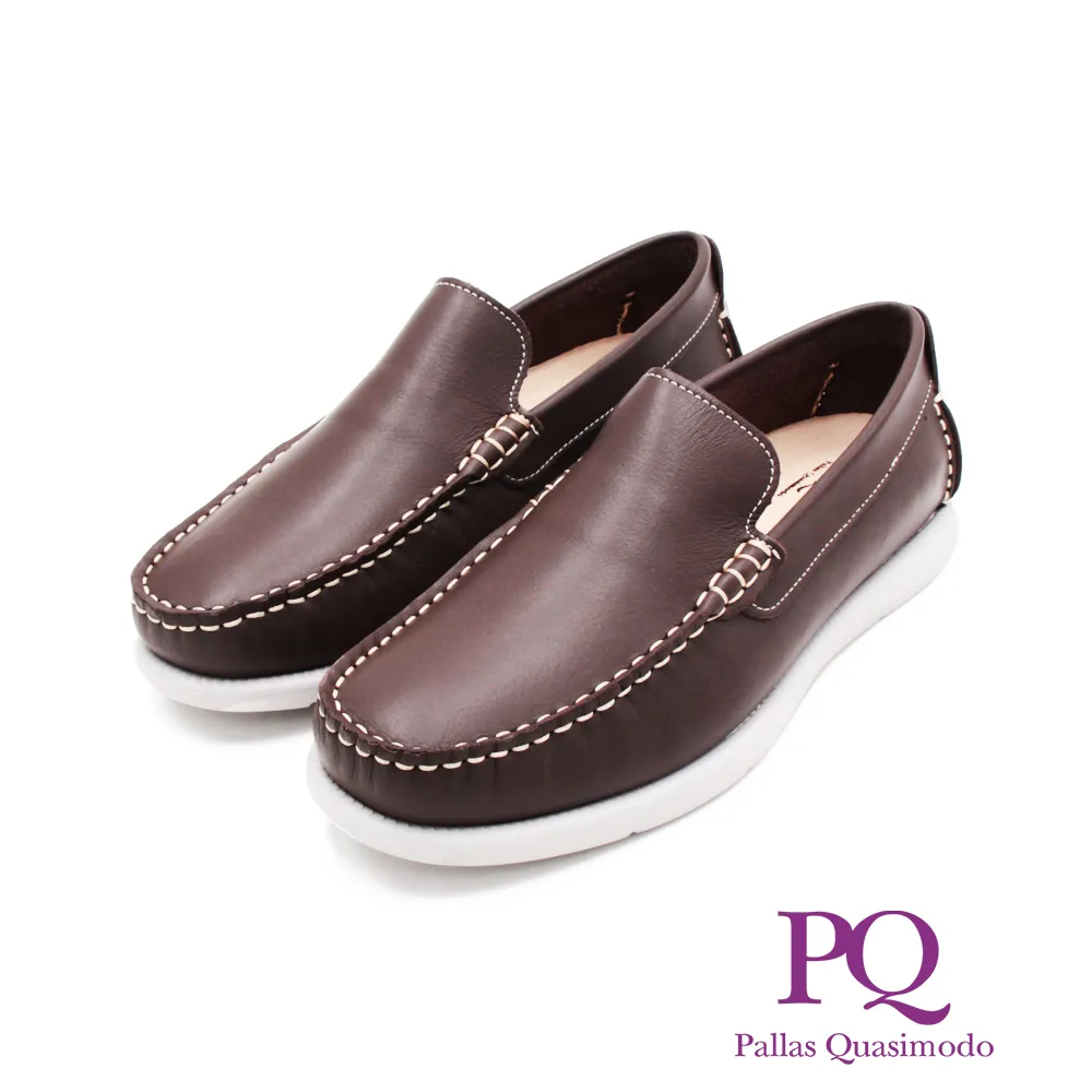 PQ(男)方頭雙線皮鞋 男鞋-刷染咖(另有黑) 歷史價格詳細信息