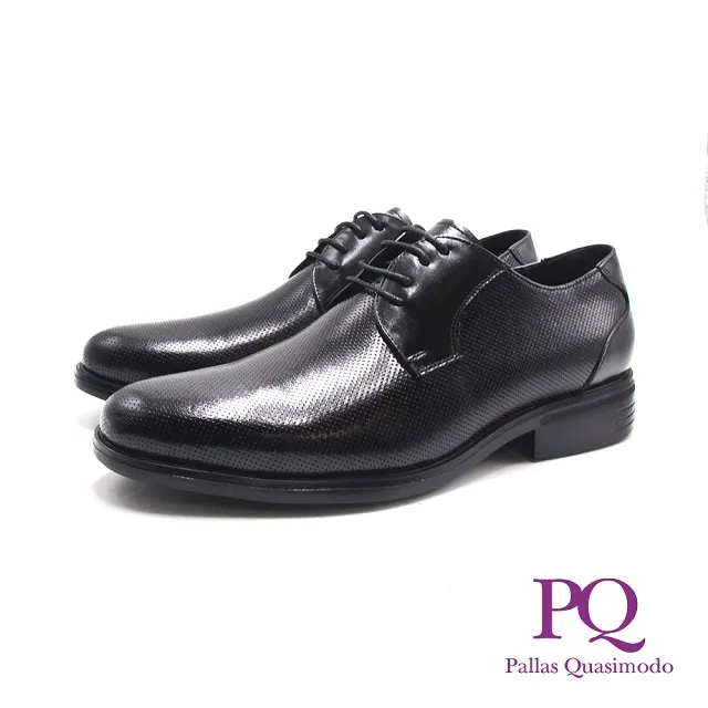 PQ(男)壓點紋車縫樂福皮鞋 男鞋-黑色 歷史價格詳細信息