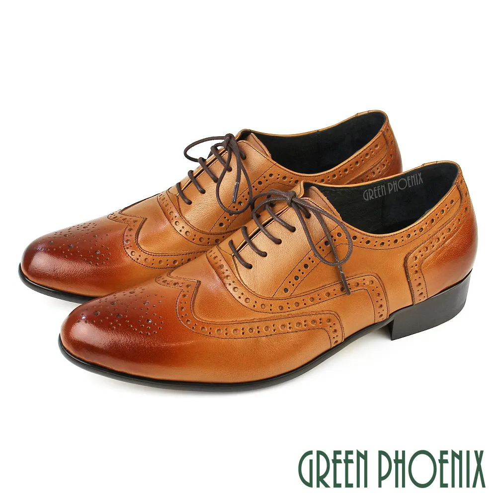 【GREEN PHOENIX】男 紳士鞋 商務鞋 新郎鞋 學生 皮鞋 真皮 牛皮 布洛克雕花 T59-10653 歷史價格詳細信息