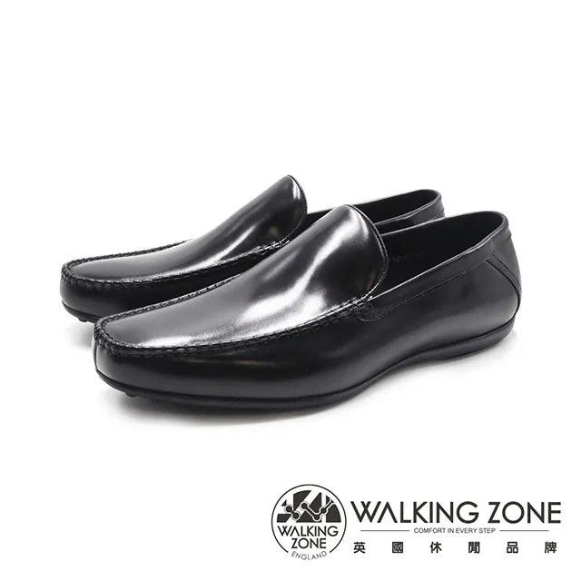 WALKING ZONE(男)車縫素面正裝皮鞋 男鞋-黑(另有棕) 歷史價格詳細信息