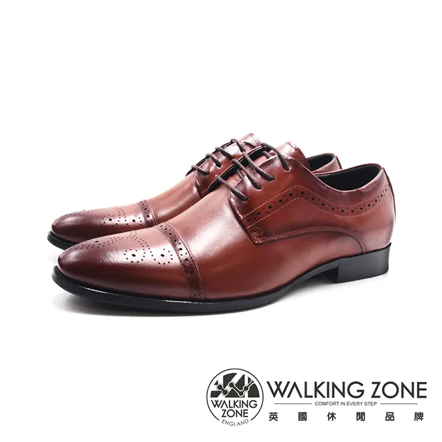 WALKING ZONE(男)質感藍底壓點側縫線商務皮鞋 男鞋-黑色 歷史價格詳細信息