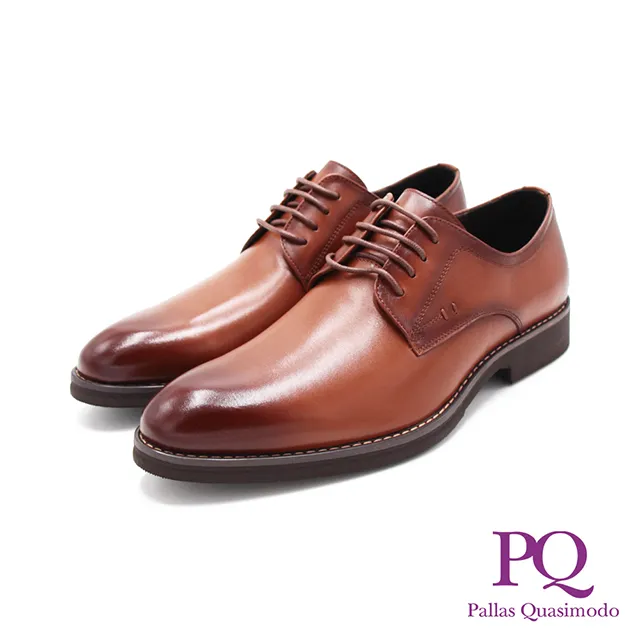 PQ(男)尖頭素面紳士德比鞋 正裝鞋 男鞋 - 棕(另有黑) 歷史價格詳細信息