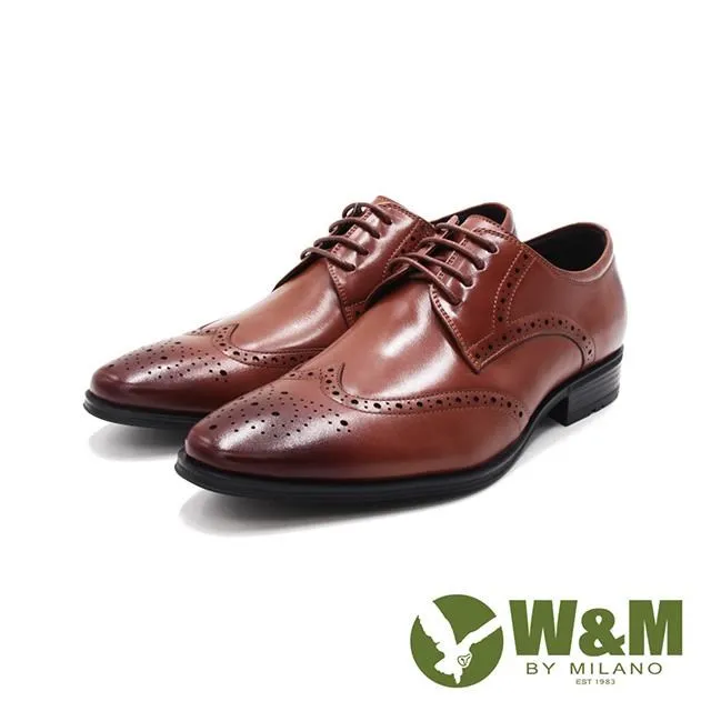 W&M(男)氣墊感 雕花綁帶皮鞋 男鞋-棕(另有黑) 歷史價格詳細信息