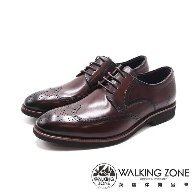WALKING ZONE(男)W線條商務上班皮鞋 男鞋-黑色 歷史價格詳細信息