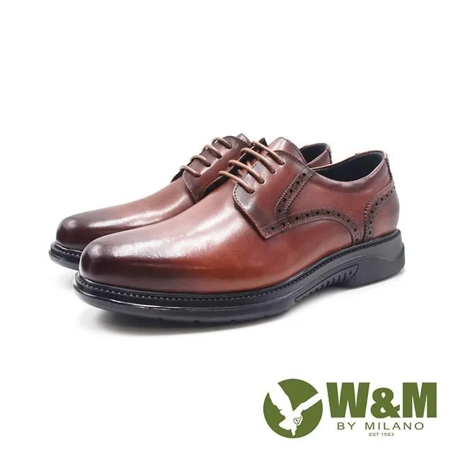 W&M(男)氣墊感雅仕綁帶真皮皮鞋 男鞋-黑 歷史價格詳細信息