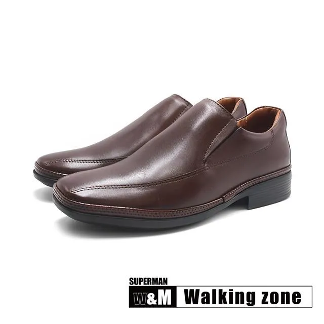 WALKING ZONE(男)雙拼異材質牛皮樂福休閒鞋 男鞋-藍色 歷史價格詳細信息