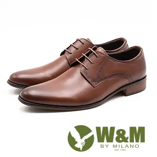 W&M 真皮尖頭綁帶休閒男鞋皮鞋 - 棕(另有黑) 歷史價格詳細信息