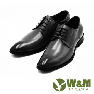 W&M 真皮俐落剪裁綁帶皮鞋-黑 歷史價格詳細信息