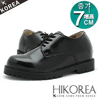 【HIKOREA】正韓製/版型正常。紳士款真皮手工隱形增高8cm縫線設計綁帶方頭皮鞋(8-9015/現+預) 歷史價格詳細信息