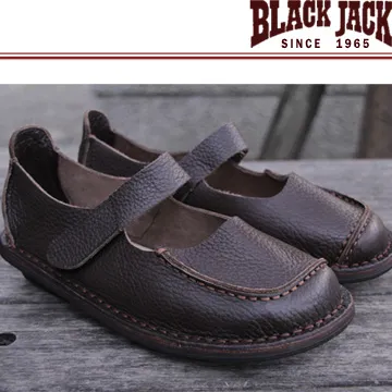 【BLACK JACK 黑傑克足跡舒適鞋】 COW打包青春花樣蝴蝶結氣墊鞋  黑色小羊皮 歷史價格詳細信息