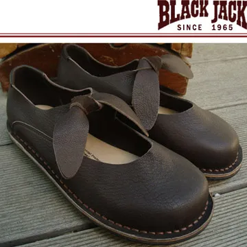 【BLACK JACK 黑傑克足跡舒適鞋】 COW打包青春花樣蝴蝶結氣墊鞋  黑色小羊皮 歷史價格詳細信息