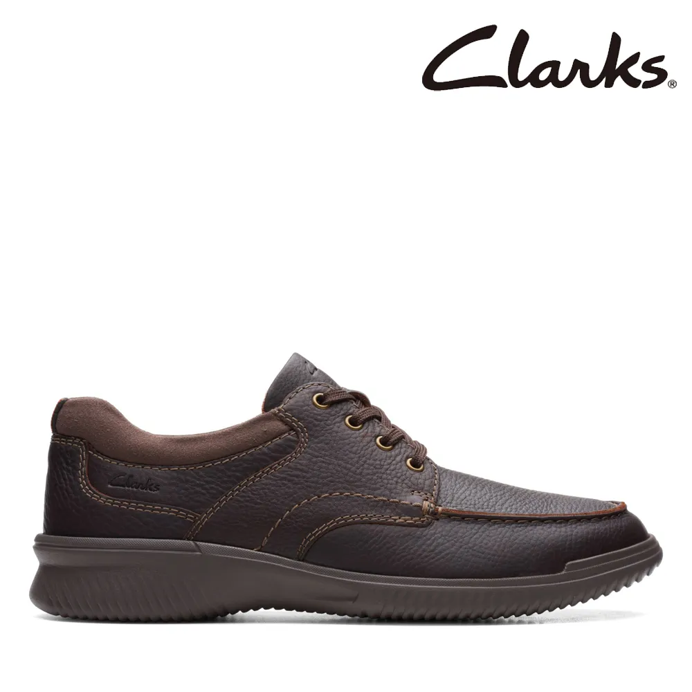【Clarks】男款Donaway Run寬楦舒適輕量緩震真皮綁帶休閒鞋 CLM71943C 歷史價格詳細信息