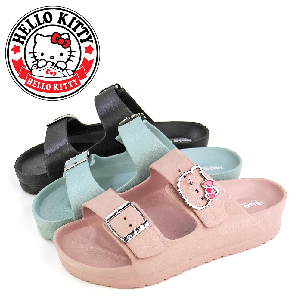 Hello Kitty 凱蒂貓 拖鞋 休閒鞋 童鞋 一腳登 好穿 【街頭巷口 Street】KT818167BK 黑色 歷史價格詳細信息