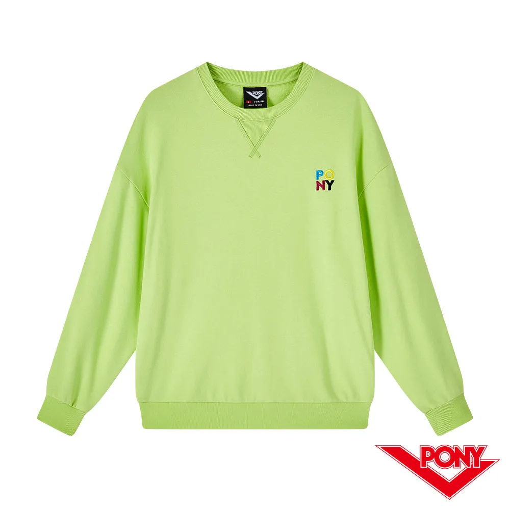 PONY 長袖素色大學帽T-男女款-藍/粉/黃 歷史價格詳細信息