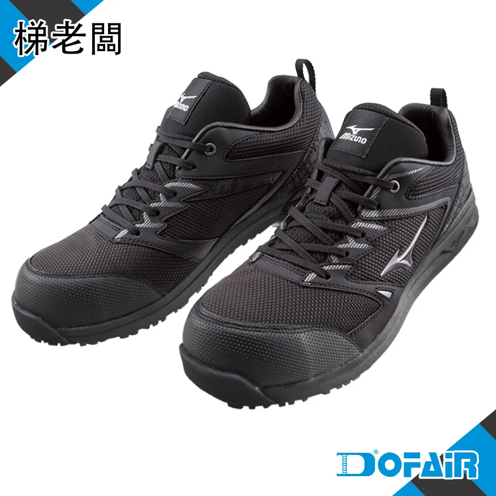 Mizuno F1GA-233309 黑色 寬楦防塵黏帶防護鞋【LS II 21L，安全，止滑，第一類合格品】227M 歷史價格詳細信息