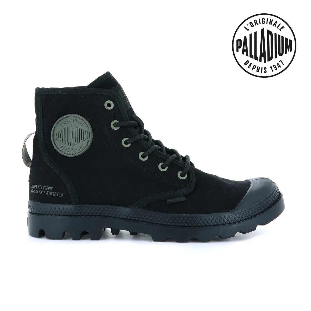 PALLADIUM PAMPA HI HTG SUPPLY~BLACK/BLACK 中 防水休閒鞋 77356001 歷史價格詳細信息