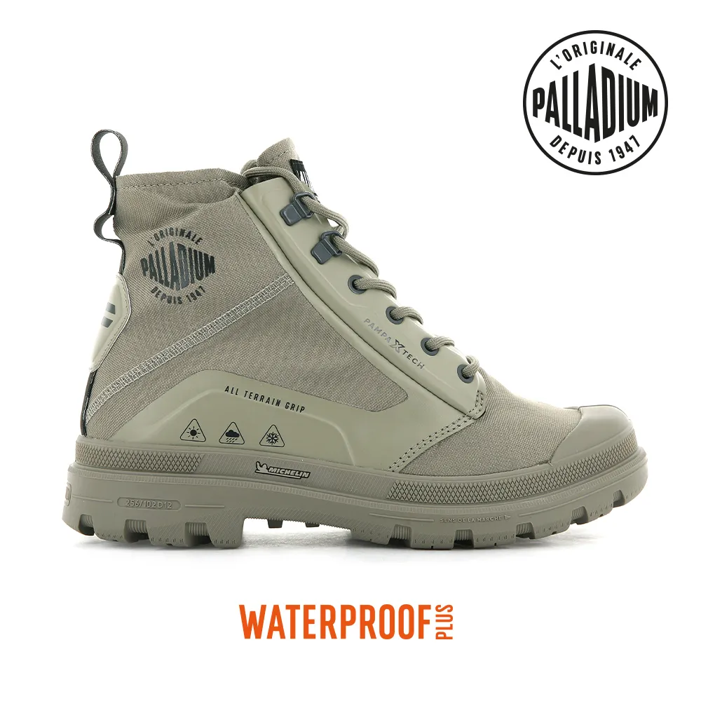 PALLADIUM PAMPA X TECH WP+米其林科技聯名橘標防水靴-中性-軍事綠 歷史價格詳細信息