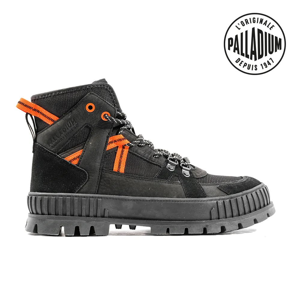 PALLADIUM PALLASHOCK OUTCITY厚底拼接皮革巧克力鞋-男-黑 價格比較,價格查詢,歷史價格詳細信息