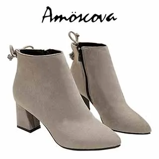 【Amoscova】尖頭短筒靴155-2-絨面米 歷史價格詳細信息