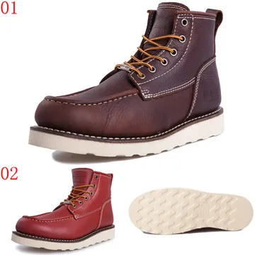 pathfinder口87627口冬季真皮大頭戶外工裝靴男PF復古潮流短筒馬丁靴軍靴JHS杰恆社 歷史價格詳細信息