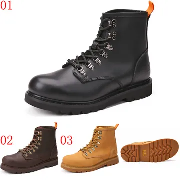 pathfinder口173605口男士復古時尚馬丁靴軍靴PF真皮大頭潮流短筒工裝靴JHS杰恆社 歷史價格詳細信息