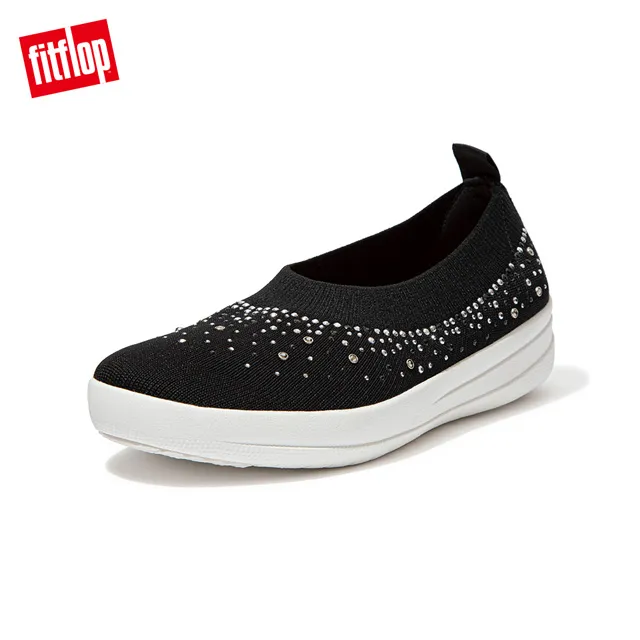 【FitFlop】UBERKNIT SLIP-ON BALLERINA WITH BOW 易穿脫舒適娃娃鞋-女(珊瑚粉) 歷史價格詳細信息
