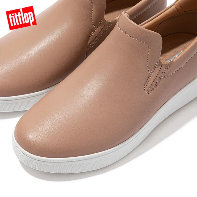 【FitFlop】RALLY LEATHER/SUEDE PANEL SNEAKERS時上百搭繫帶休閒鞋-女(都會白/玫瑰鹽) 歷史價格詳細信息
