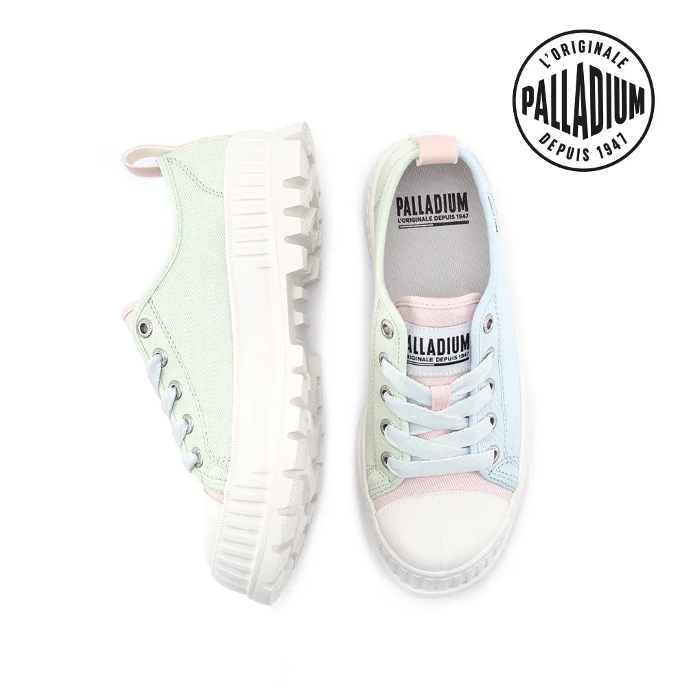 PALLADIUM PALLASHOCK LO SOLAR厚底帆布鞋-中性-青蘋果/草莓/棉花糖 歷史價格詳細信息