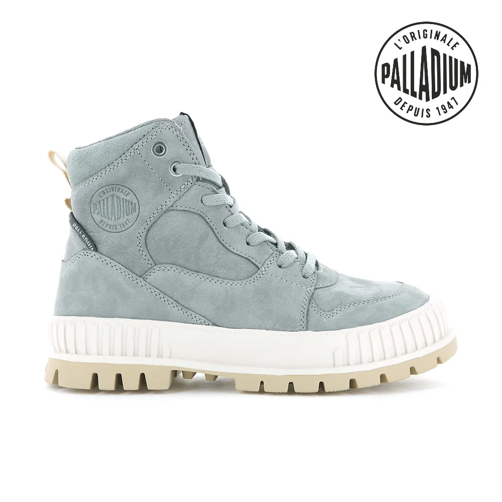 PALLADIUM PALLASHOCK HI SNK厚底皮革巧克力鞋-女-沙漠灰 歷史價格詳細信息