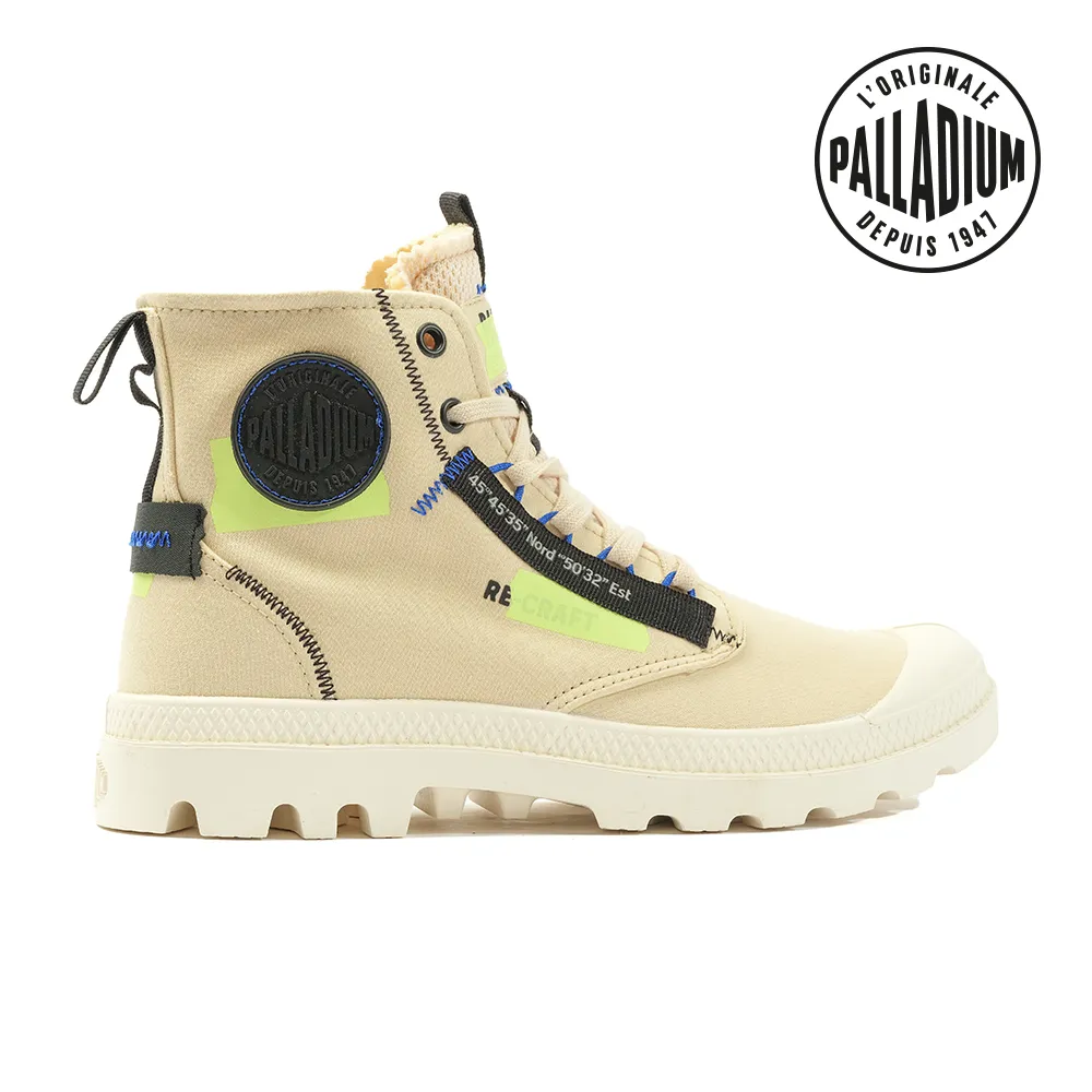 PALLADIUM PAMPA HI RE-CRAFT有機再生帆布靴-中性-白 歷史價格詳細信息