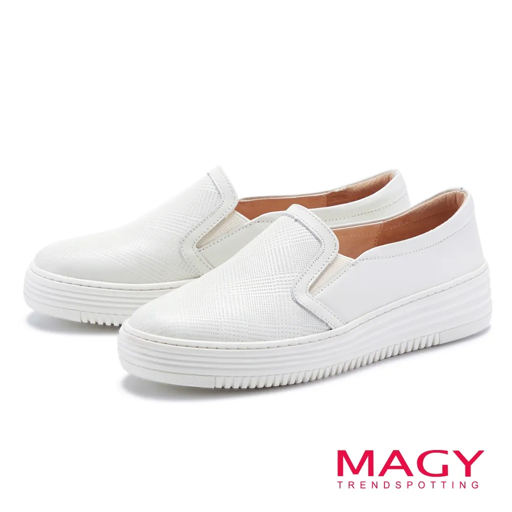 【MAGY】菱格紋縫線真皮休閒 女黑色 平底鞋(裸色) 歷史價格詳細信息