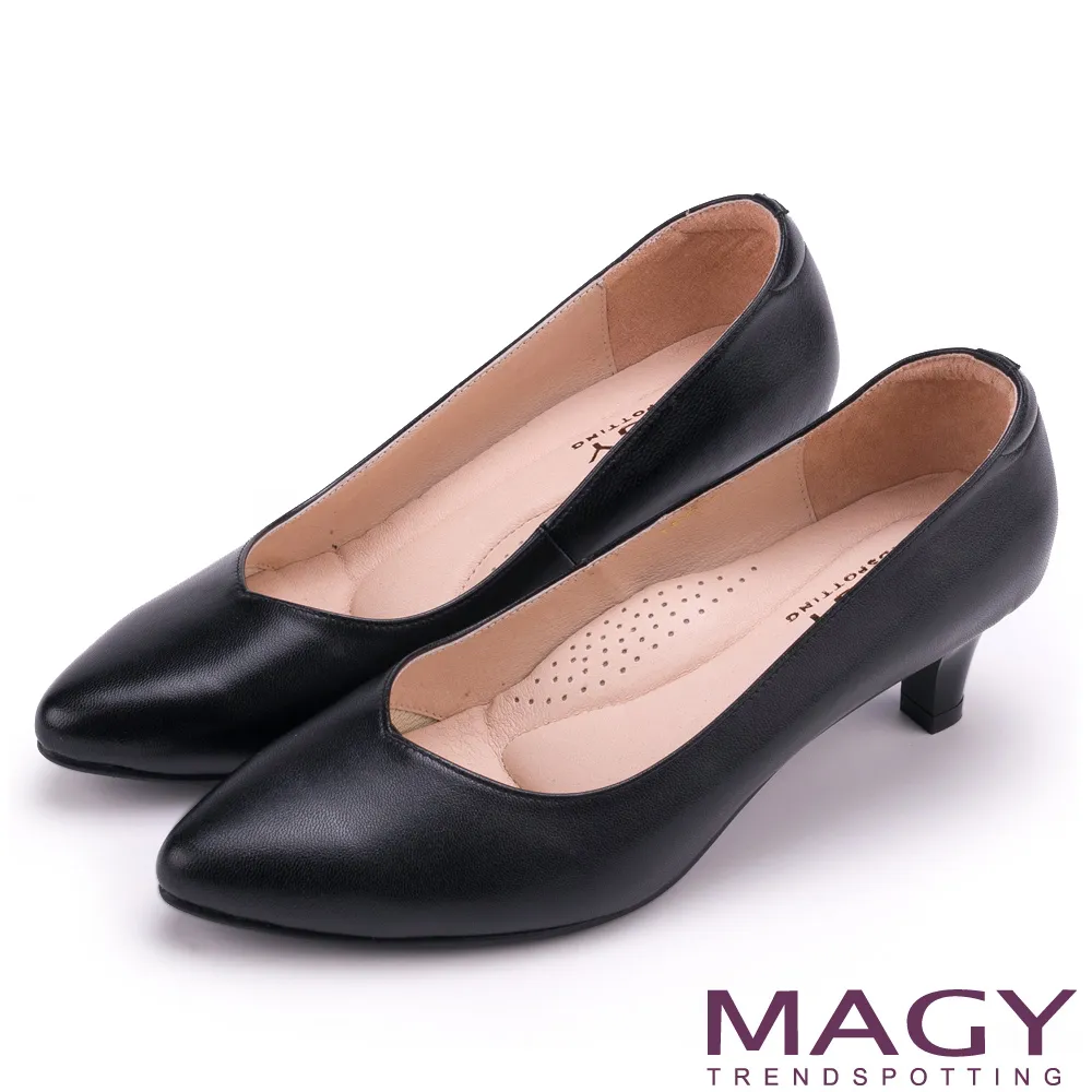 MAGY OL親膚防磨真皮 女 低跟鞋 黑色 歷史價格詳細信息