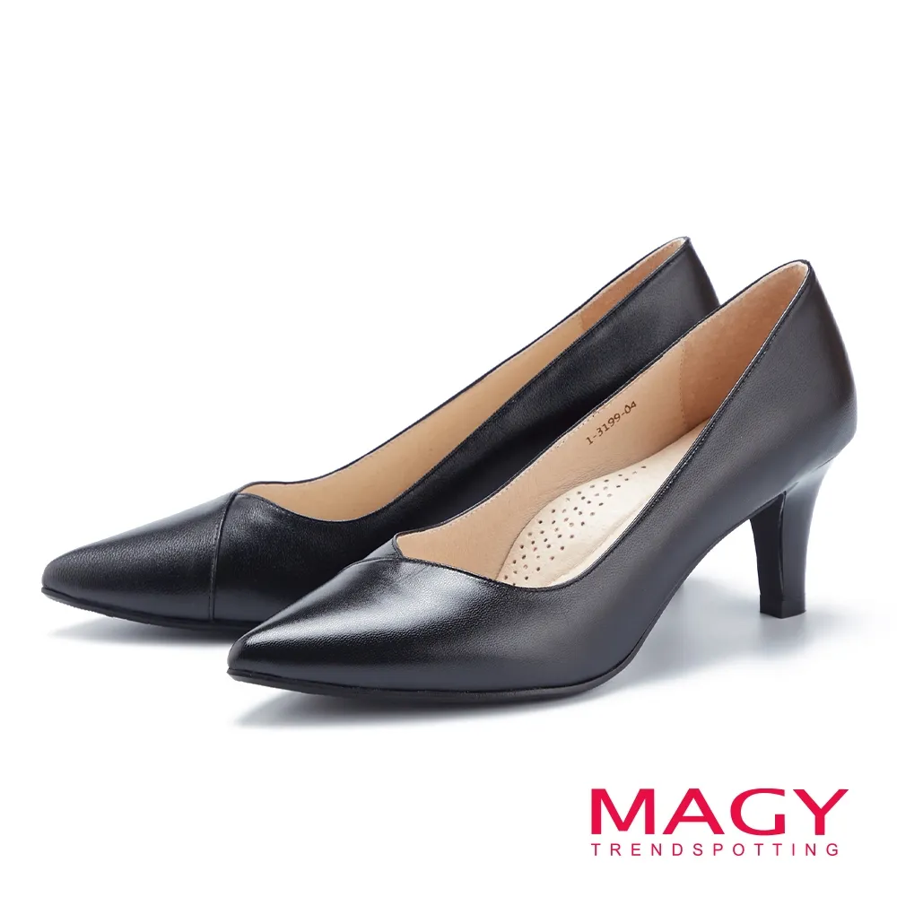 MAGY OL親膚防磨真皮 女 低跟鞋 黑色 歷史價格詳細信息